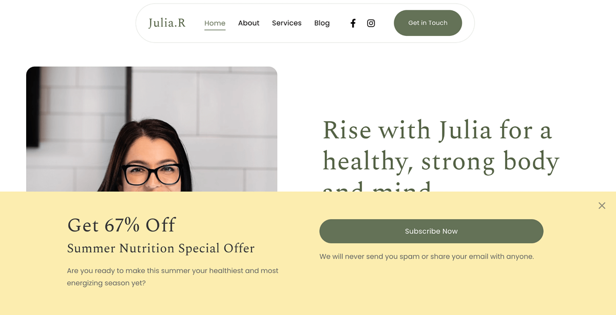 Relay-Vorlage von Pixpa