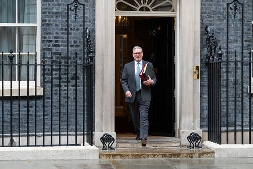 Keir Starmer departs Downing Street for PMQs, London, UK