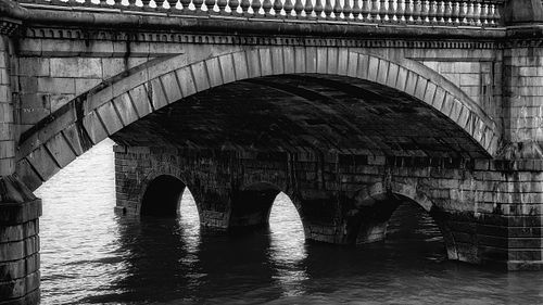 Black & White, Cityscapes, architecture, stone, bridge, river, Clyde, Glasgow, Scotland, United Kingdom, UK, black & white