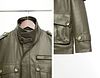 SKINS Odh : M65 Field Leather Jacket (Olive Green)