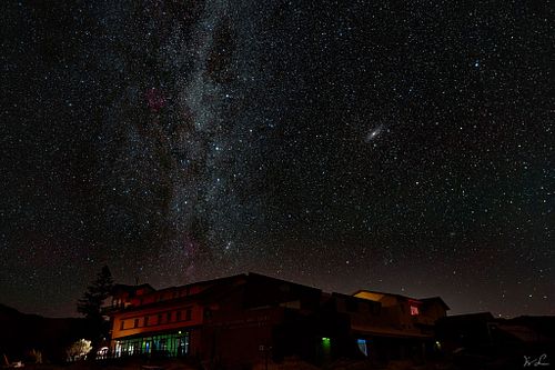 Milchstrasse und Andromeda &uuml;ber Parador del Teide