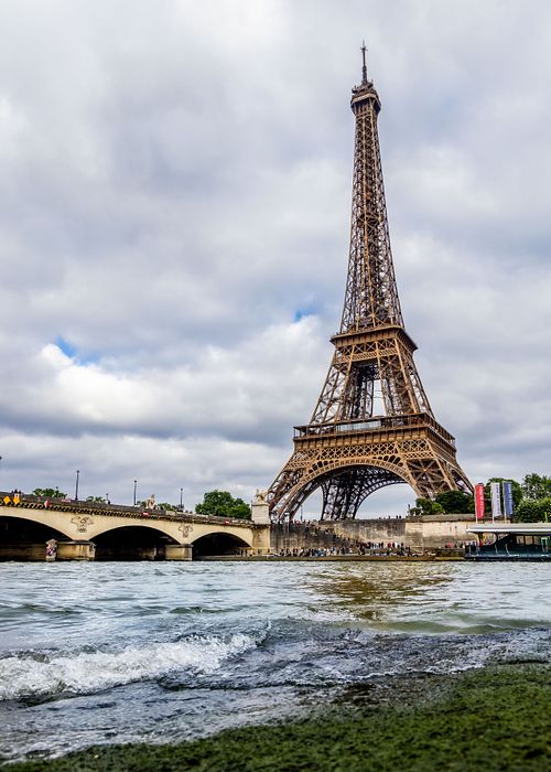 Eiffel Tower on the Seine River in Paris