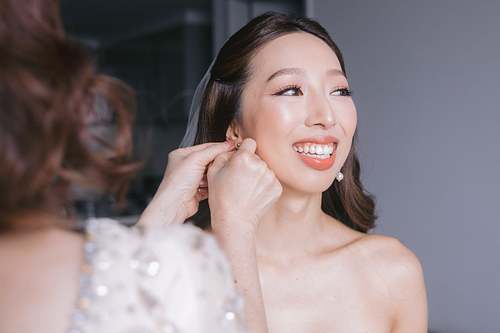 Bride Getting Ready