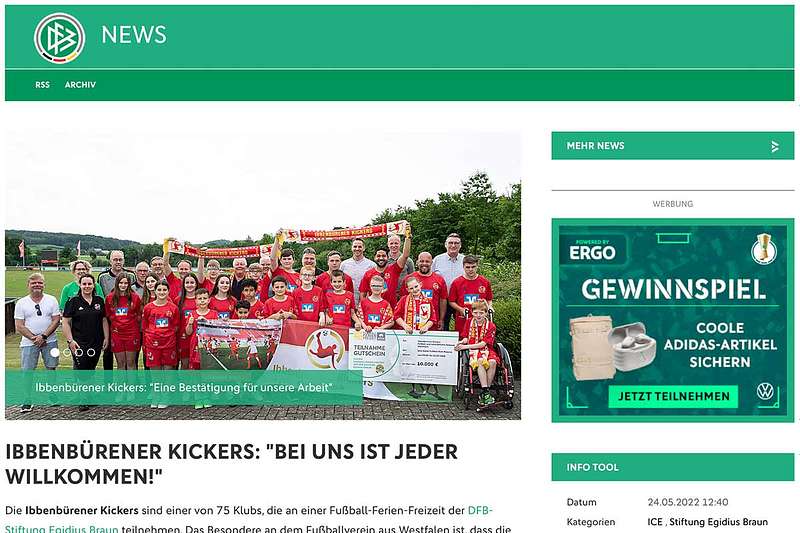 DFB: Ibbenbürener Kickers - Bei uns ist jeder willkommen!
