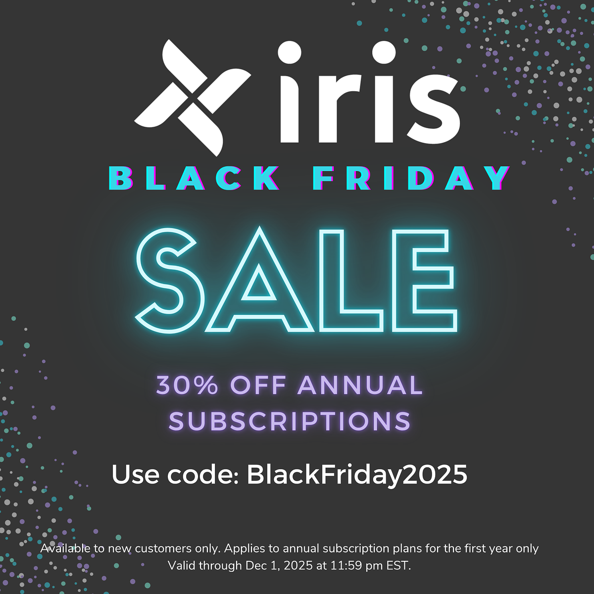 Iris-Werke am Black Friday