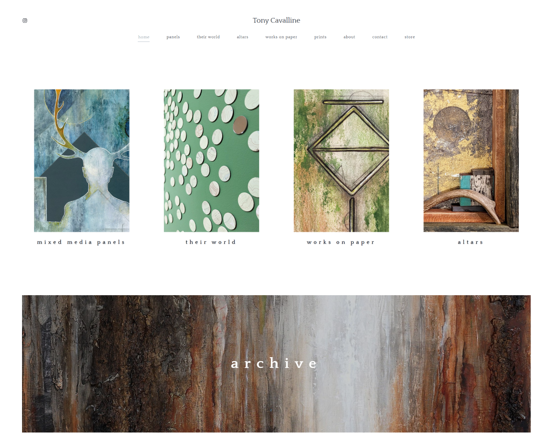 Portfolio des Mixed-Media-Künstlers Tony Cavalline