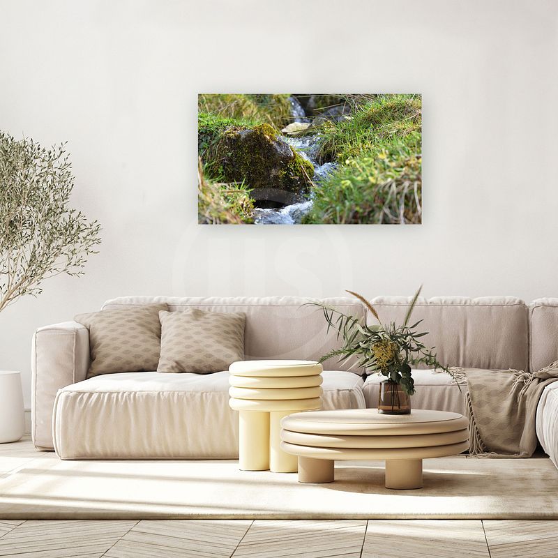 Wandbild Gebirgsbach