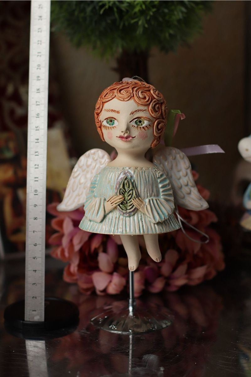 Ceramic sculptured little Angel