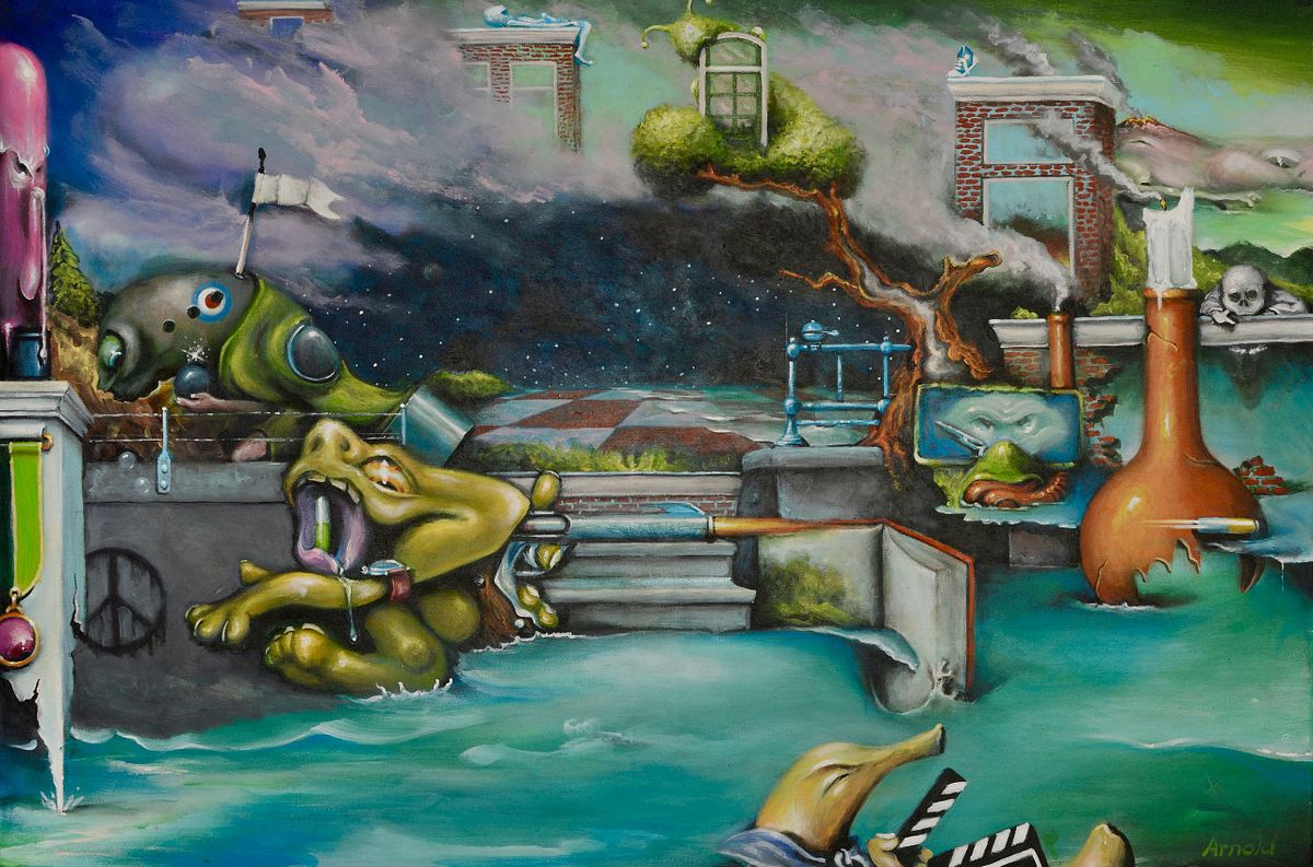 The filmset &ndash;  surreal art Dutch artist Arnold Janssen