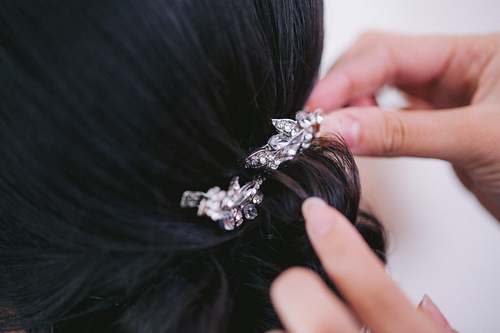 Bride Getting Ready