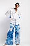 Signature White Premium Cotton Shirt - Summer Sky