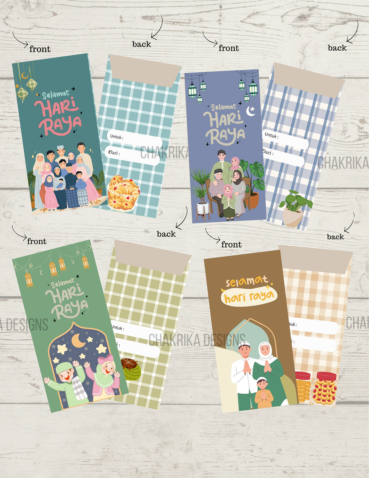HARI RAYA Envelope| Print Downloads I money Packets I Chakrika Designs ...