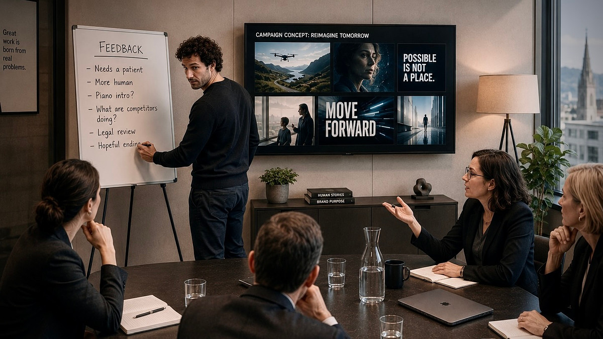 Creative room in a corporate setting | Martin Potter | Global Communications & Brand Experience Director in Basel, Switzerland