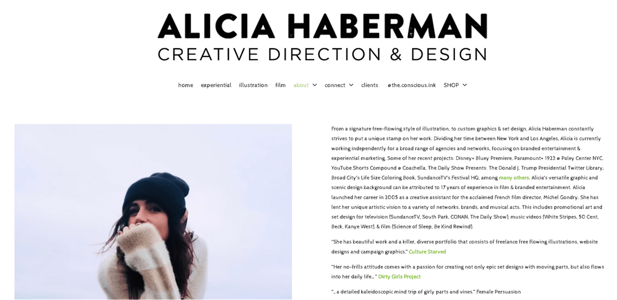 Portafolio de diseño de Alicia Haberman