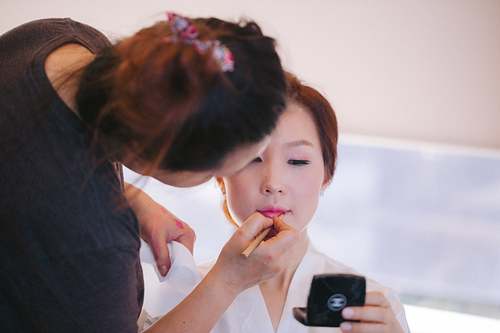 Bride Getting Ready