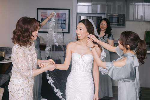 Bride Getting Ready