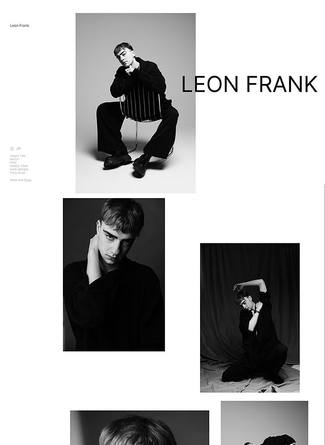 Beispiele für Portfolio-Websites von Leon Frank