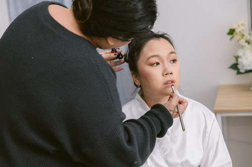 Bride Getting Ready