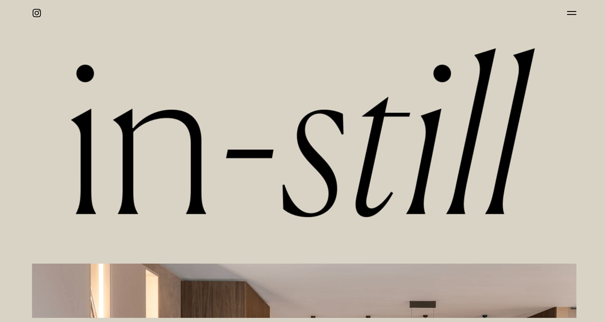 Portfolio website of in-still