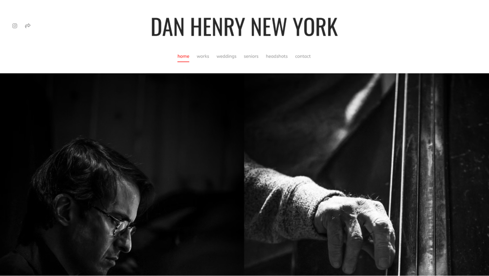 Sito web del portafoglio di Dan Henry New York