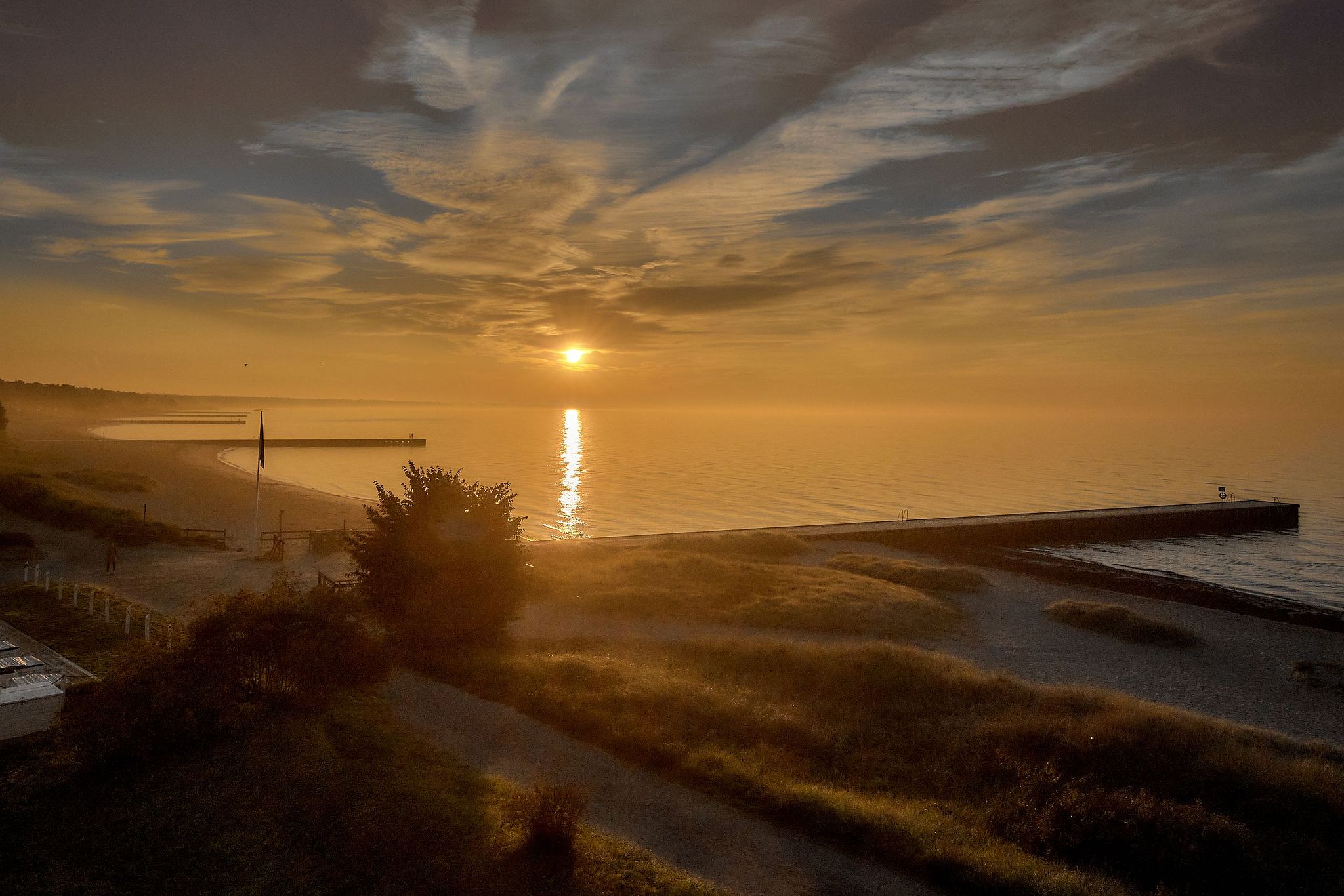 Sunrise along the Baltic coast - Ystad, Sweden