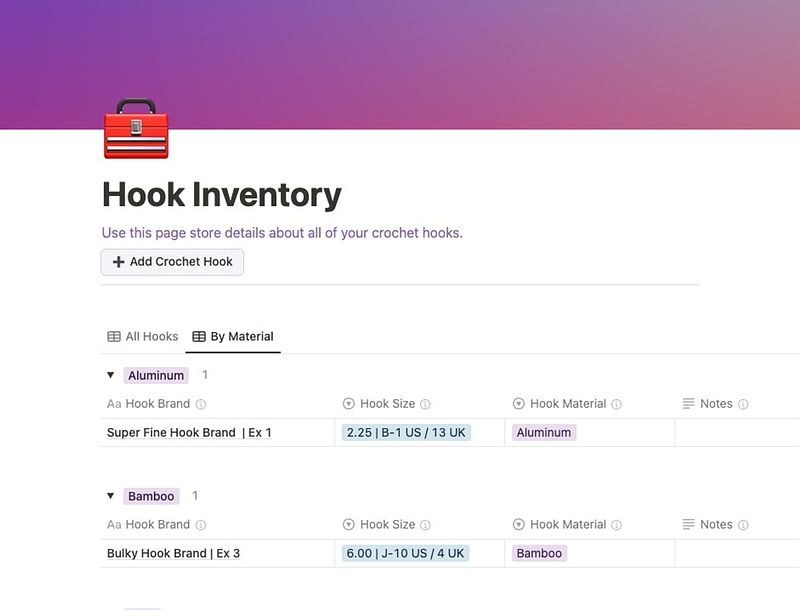 The Personal Crochet Pattern & Project Organizer!