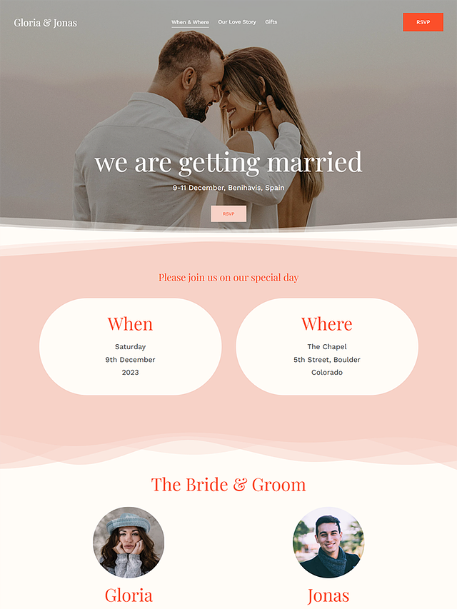Cross - Pixpa Wedding Portfolio Website Template