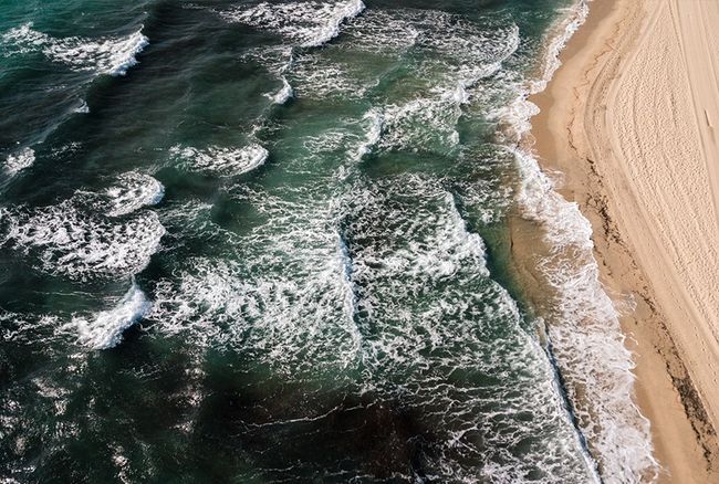 Composizione della foto della spiaggia