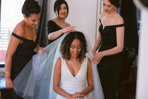 Bride Getting Ready