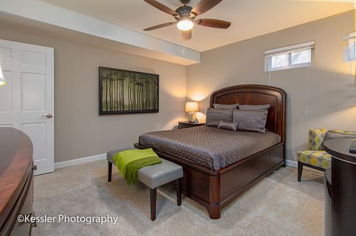 Master suite interior photography using professional lighting for real estate marketing