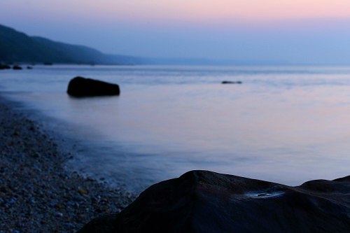 Atmospheric haze on Long Island Sound