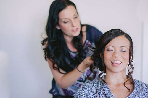Bride Getting Ready