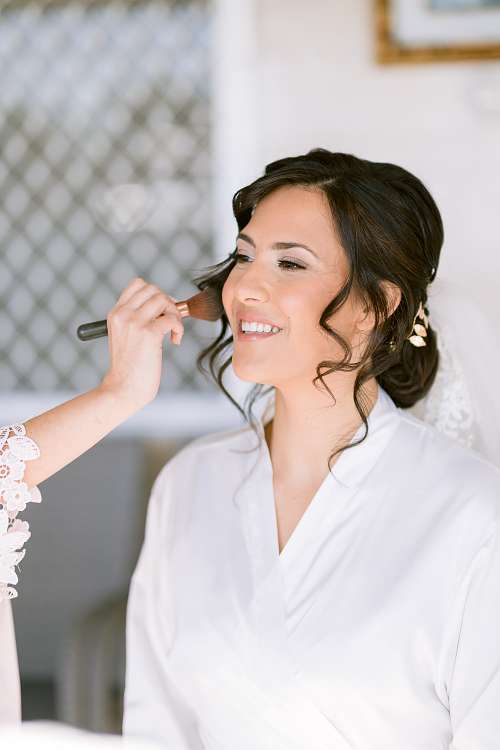 Bride Getting Ready