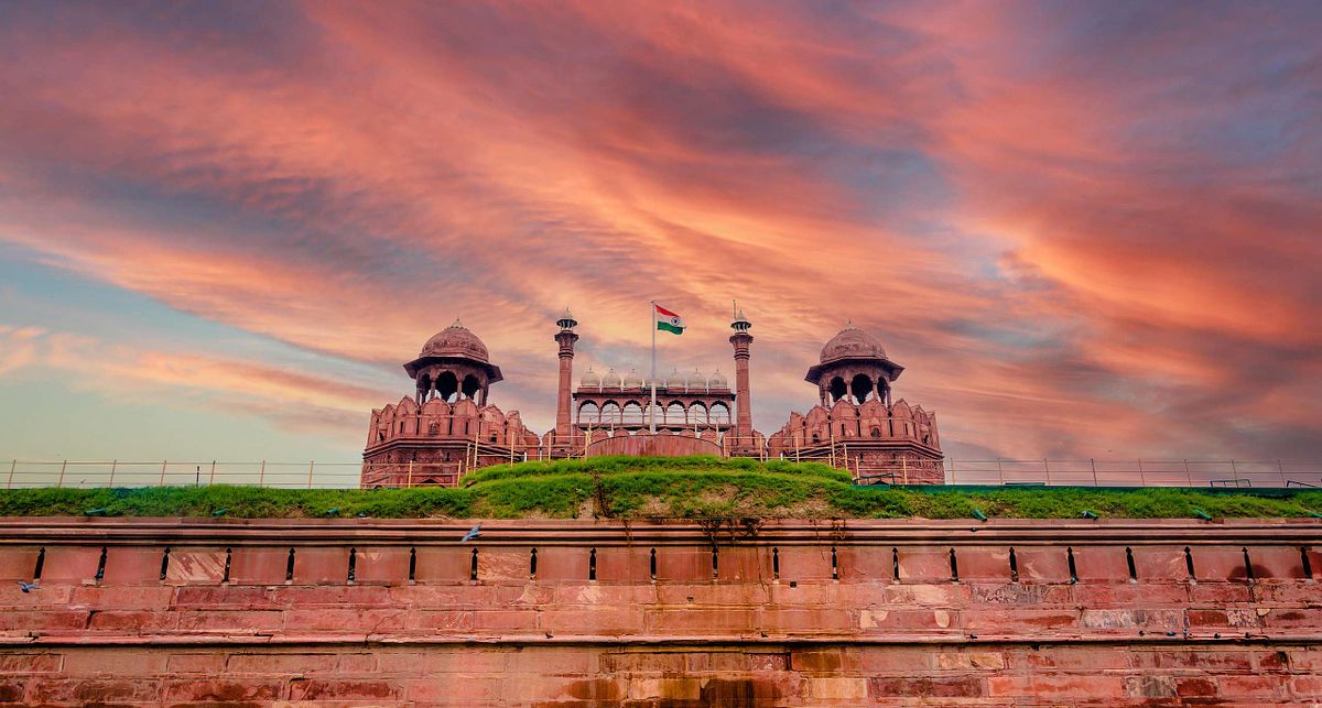 lal qila, red fort, fort, sky, summer, tourist place