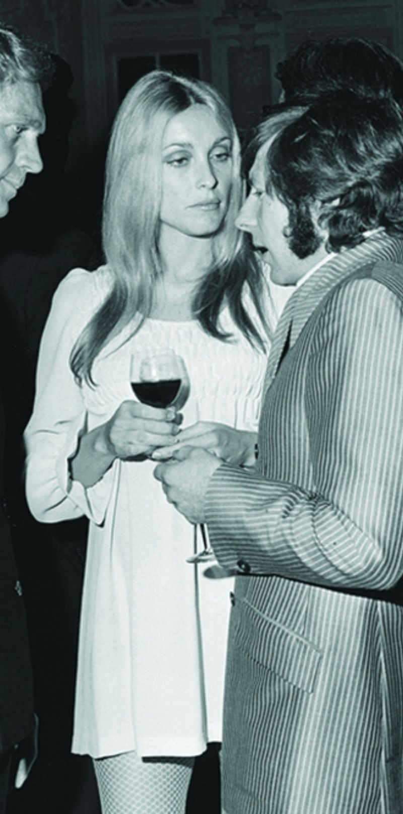 Sharon Tate Pink Smocked Babydoll Dress