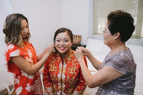Bride Getting Ready