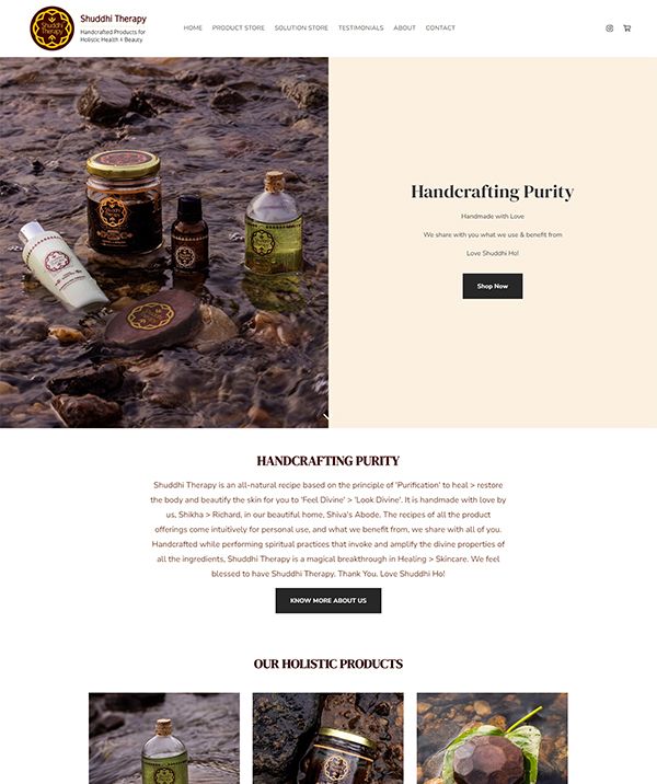 Shuddhi Therapy Portfolio Website Examples