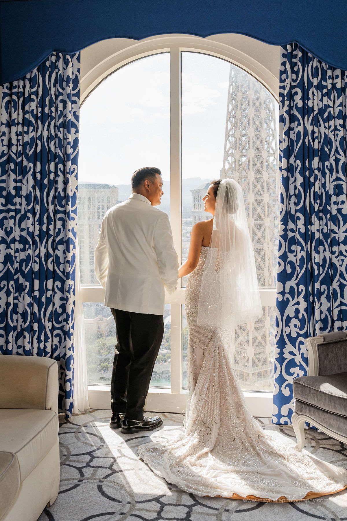 Wedding/Elopement at La Chapelle Royale at Paris Hotel, Las Vegas Nevada