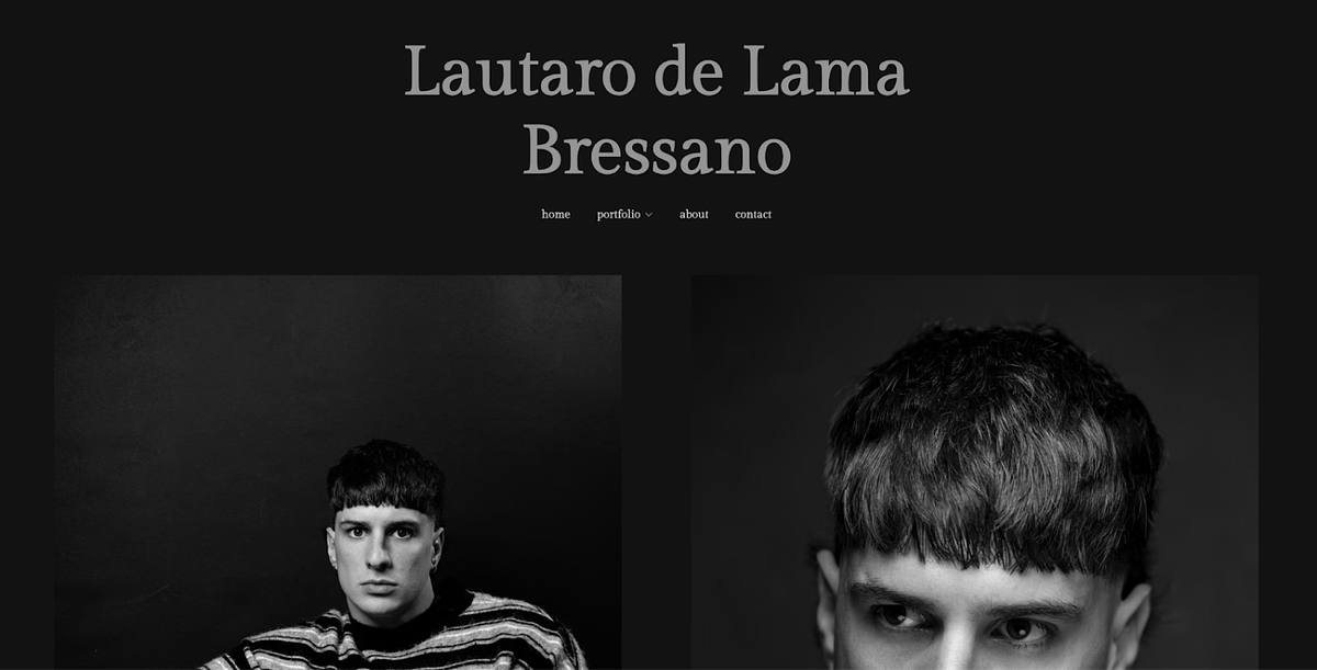 Das männliche Model-Portfolio von Lautaro de Lama Bressano