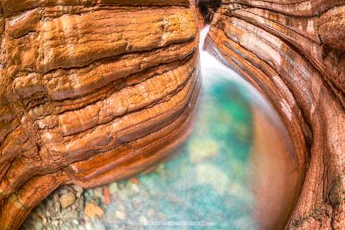 Formation of rock and water