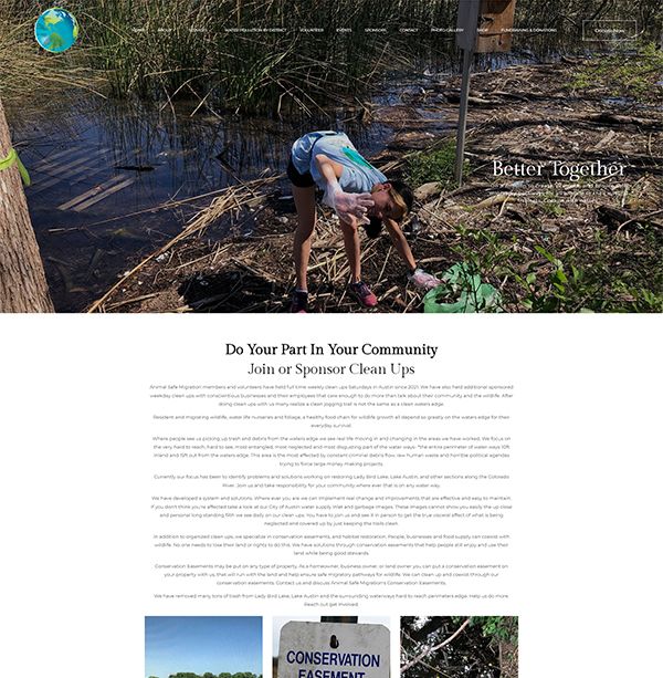 Animal Safe Migration Portfolio Website Examples