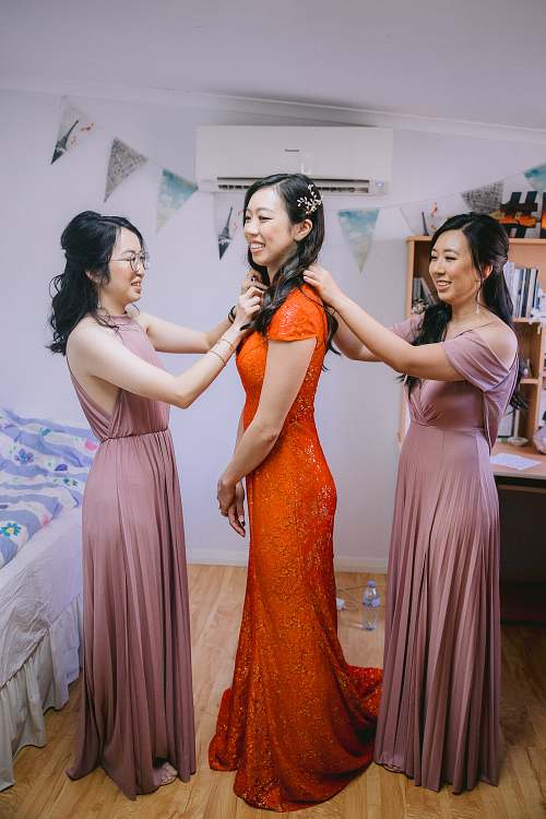 Bride Getting Ready