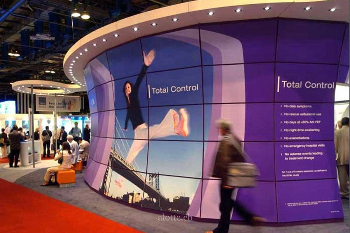 GSK Advair tradeshow booth at European Respiratory Society | Martin Potter Photosound