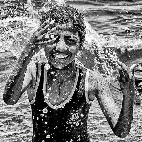 Portrait d'une jeune fille du Nil en Egypte