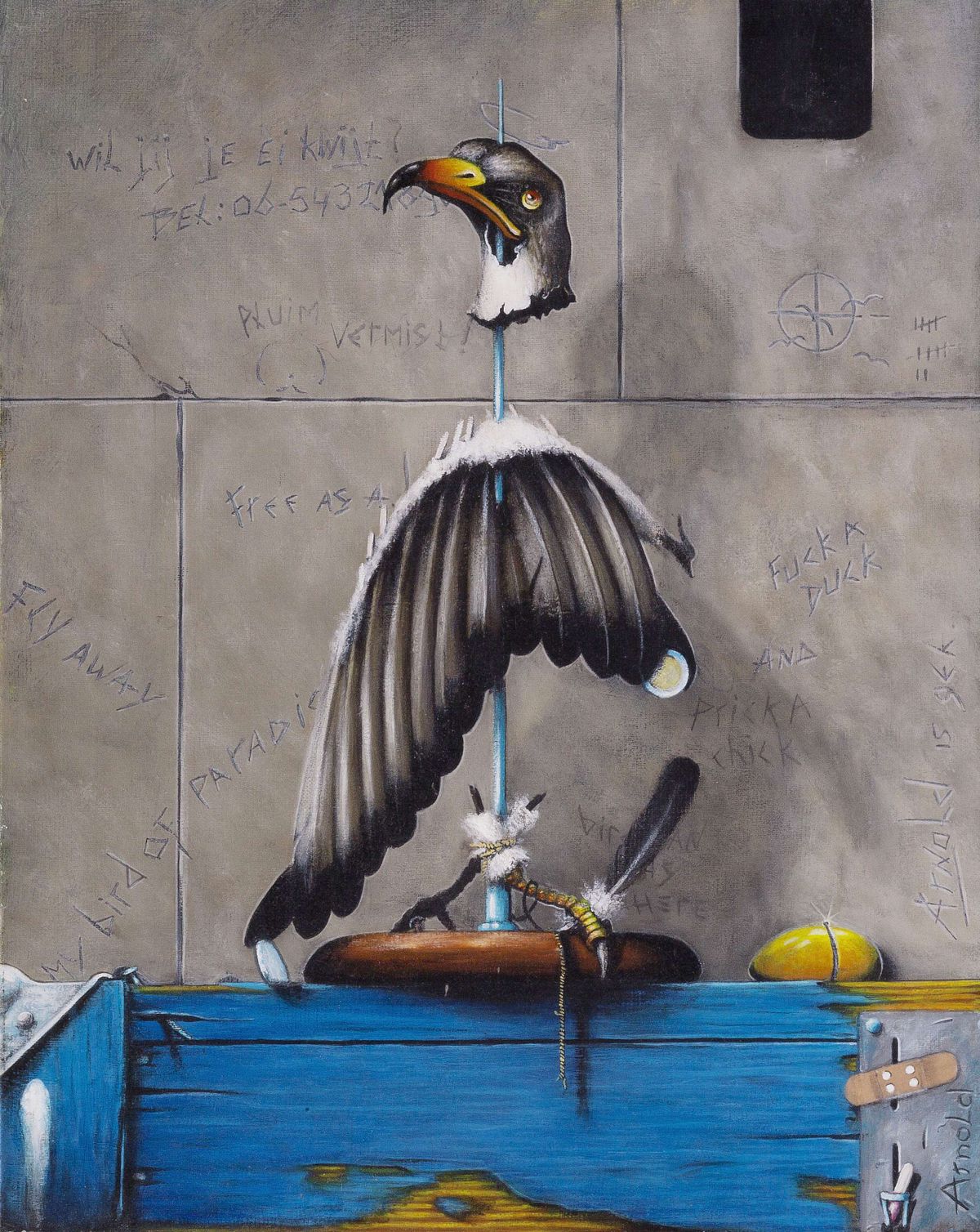 As eagle reigning &ndash; surreal painting by Dutch artist Arnold Janssen