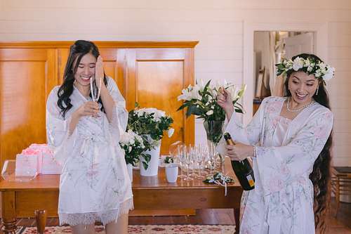 Bride Getting Ready