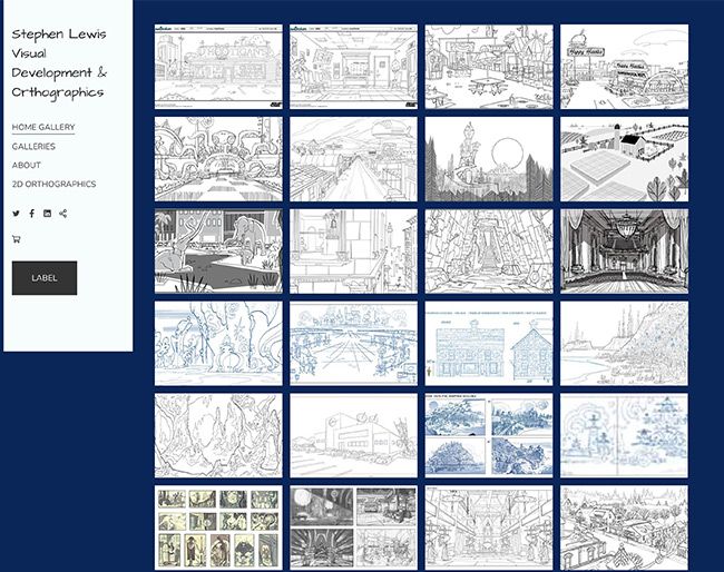 Sito Web di animazione di Stephen Lewis