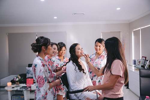Bride Getting Ready