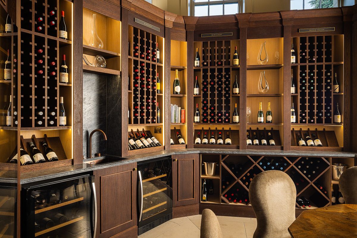 Carton House Wine Cellar: Bespoke Joinery and Elegant Storage
