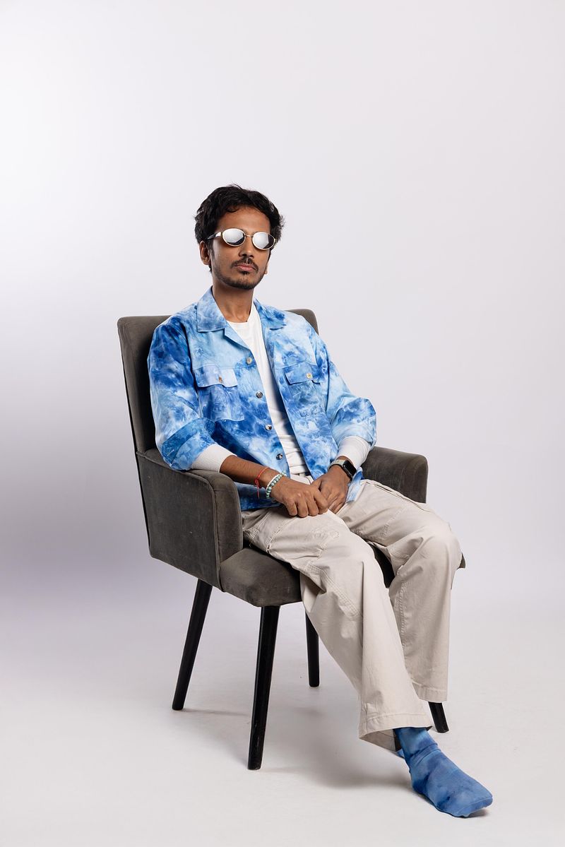 Cotton Twill Shacket - Summer Sky